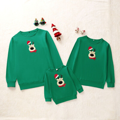 

Christmas Casual Cartoon Printing Family Matching Outfits Clothes Christmas Long Sleeve Sweatshirt Family Matching Outfits