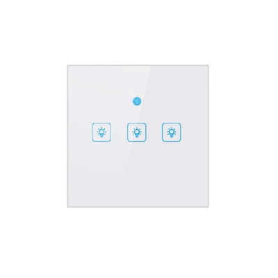 

WiFi Smart Touch-Switch Wall Switch Light UK Standard Touch-Screen Switch Crystal Glass Panel LED Lamp Switches