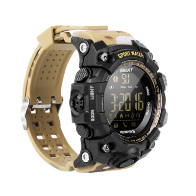 

Waterproof Sports EX16S Smart Watch Camouflage Outdoor Bluetooth Remote Pedemeter Control Photo Long Standby Smartwatch