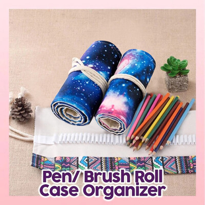 

Toponeto Cosmic Printed Canvas Student Stationery Storage Pen Bag Pencil Case