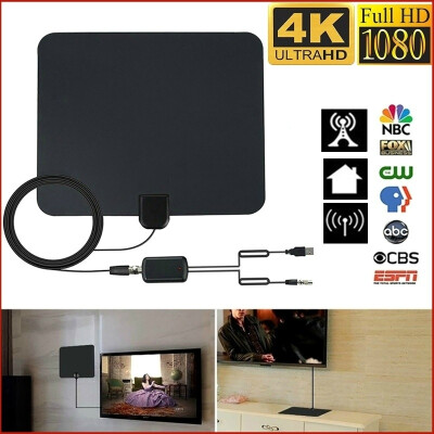 

New Digital TV Antenna 200 Miles Range Signal Booster Amplifier HDTV Indoor 4K With Without Signal Amplifier