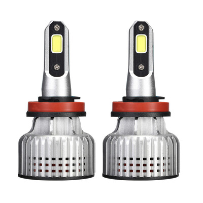 

2Pcspair N12 H11 6500K White LED Headlight Auto Styling 72W Car Bulbs with Cooling Fan
