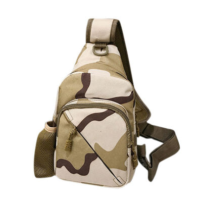 

2019 summer new canvas riding bag camouflage field sports chest bag shoulder diagonal outdoor tactical chest bag