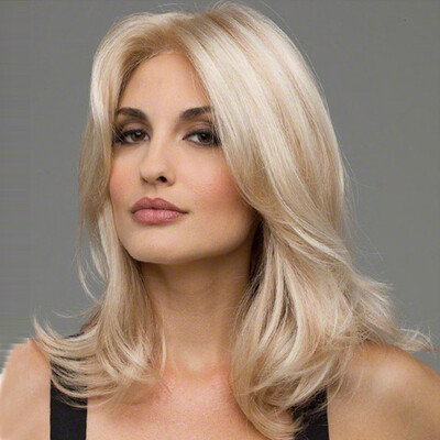 

Gobestart Short Wavy Bobo Human Hair Rose net Wig Glueless Front Wigs Gold Women