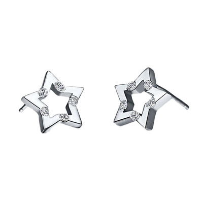 

1 Pair Women Fashion Lovely Star Shaped Ear Studs Female Earrings