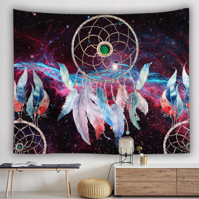 

Toponeto Colorful Dream Catcher Tapestry Bohemia Hippie Wall Hanging Bedspread Dorm Decor