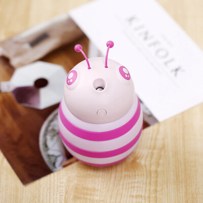 

Gobestart Lamp Humidifier Cute Little Bee LED Humidifier Air Diffuser Purifier Atomizer BU
