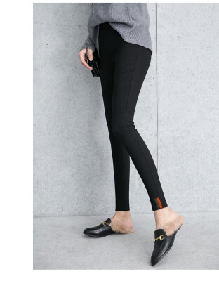 

Leggings&fleece thickening new autumnwinter 2018 webbing nine point pants large size fat MM pencil pants