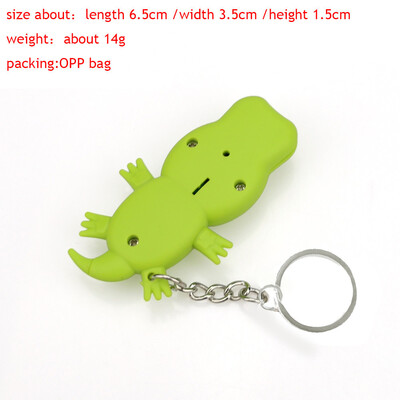 

〖Follure〗Cute Cartoon Crocodile Keychain With LED Light And Sound Keyfob Kids Toy Gift