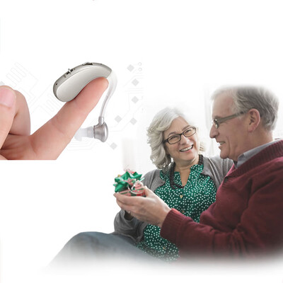 

Mini Size Ear Back Type Hearing Aid Wireless Ear Sound Amplifier 2 Modes Adjustable