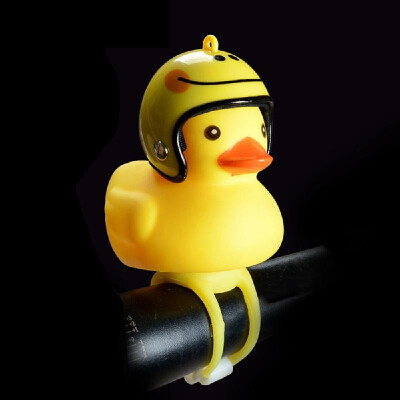 

Cute Little Yellow Duck with Helmet LED Light for Bike Motorcycle