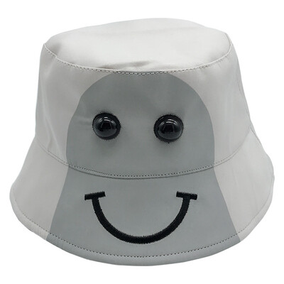 

Cartoon Animal Letter Sun Basin Cap Boys Girls Color Matching Smile Fisherman Hat Sun Hat Fashion Summer Hat 3-6Y