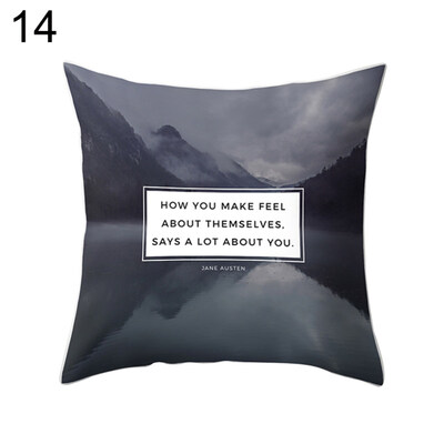 

Mountain Forest Path Tree Pillow Case Cushion Cover Sofa Bed Car Office Decor