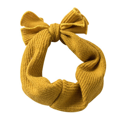 

1 PC Winter Warm Ear Warmer Headwrap Xmas Girls Crochet Headband Knitted Bow Hairband Hair Band Accessories