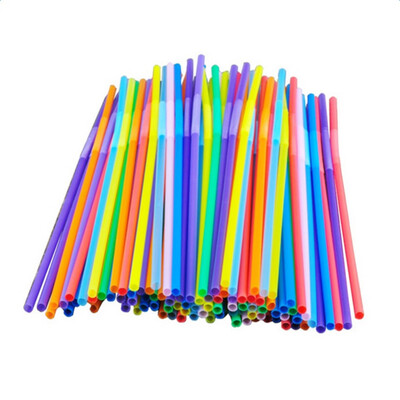 

50pcs Set Multi-Shaped Pegeant Plastic Drinking Straws Wedding Birthday Party