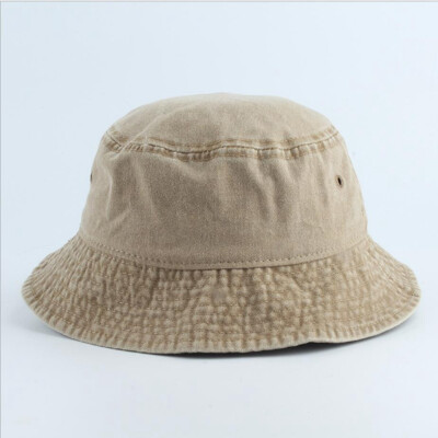 

7 Colors Vintage Depot Denim Washed Cotton Bucket Hat For Men Women Summer Fisherman Hat Sun Hat