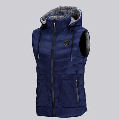 

Toponeto Mens Autumn Winter Zipper Fashion Hoodie Waistcoat Vest Jacket Top Coat