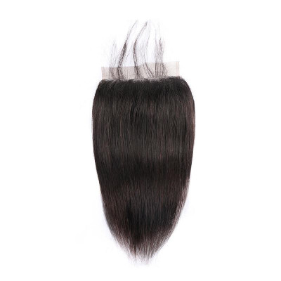 

6x6 Lace Closure Straight Natural Color Hair Styling Human Hair 150％ Density with Baby Hair for Black