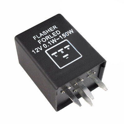 

12V 10A Durable ABS 4-Pin EP29N LED Flasher Relay Fix Hyper Flash Turn Signal Decoder Load Equalizer