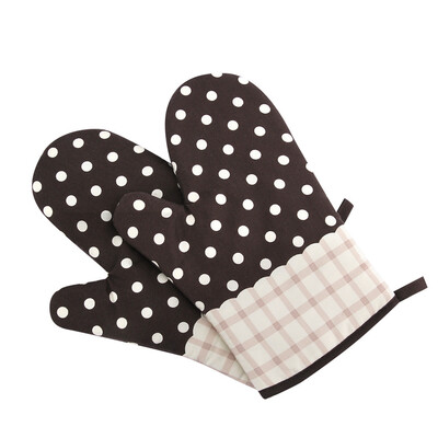 

Gobestart Kitchen Cooking Cotton Microwave Oven Gloves Mitts Pot Pad Heat Proof Protected