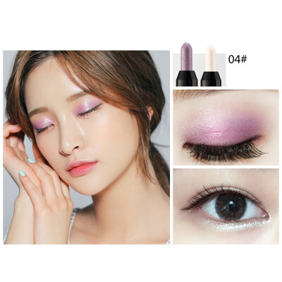 

Double-headed Silkworm Eyeshadow Pen Waterproof Sweat-proof Long-lasting Color Pearlescent Highlight Rod Cosmetic