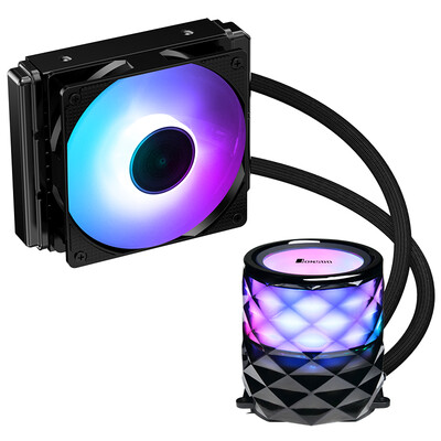 

Qiao Sibo JONSBO TW3-120 color version integrated CPU water cooling radiator diamond cutting shape colorful streamer cold head PWM temperature control with silicone grease multi-platform