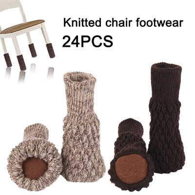 

2448PCS Furniture Feet Cover Chair Leg Socks Knitting Table Foot Pad Non-Slip Floor Protector