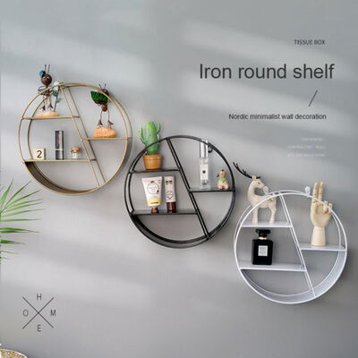 

Wall Metal Wooden Storage Racks Hanging Decor Storage Box Flower Pot House Storage Rack Book Figurines Display Crafts Shelves