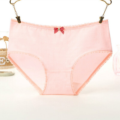 

Women Mid Rise Seamless Cotton Underwear Briefs Cartoon Print Cute Lingerie Ladies Underpants