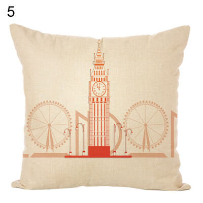 

Taj MahalBig BenTower Bridge Throw Pillow Case Cushion Cover Sofa Bed Decor