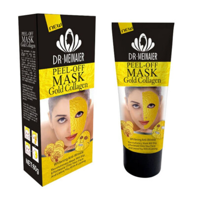 24K Gold Face Care Collagen Tear Off Mask Anti Aging Whitening Moisturizing Skin Care Wrinkle Lifting Smooth 60g