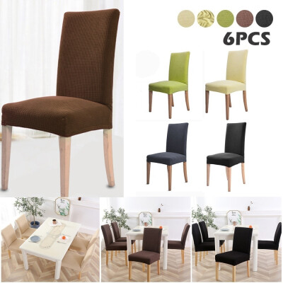 

62pcs Solid Color Spandex Stretch Chair Protector Wedding Chair Cover Party Decor Dining Room Seat Cover