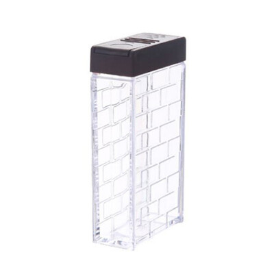 

Simple Transparent Tape Base 6-case Seasoning Box 6-piece Multi-purpose Creative Two-way Open-cover Double-hole Condiment Box