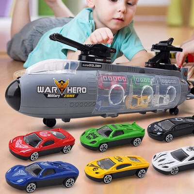 

YIWULASubmarine Alloy Car Education Toy Model Scenes Set Portable Storage Box For Kids