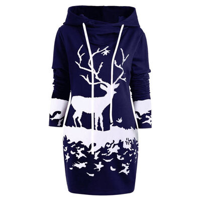 Women Casual Christmas Sweatshirt Hooded Winter Warm Long Sleeve Cartoon Elk Print Femme Plus Velvet Hoodies Sweatshirts
Women Casual Christmas Sweatshirt Hooded Winter Warm Long Sleeve Cartoon Elk Print Femme Plus Velvet Hoodies Sweatshirts