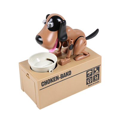 

Kid Coin Bank Saving Box Catoon Puppy Hungry Robotic Dog Money Box Collection Piggy Bank Home Decoration