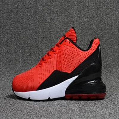 

2019 NewTop quality running shoes 270 Mens sneaker Deep blue jade Black Red Trainer Breathable Man women athletic Sport footwear