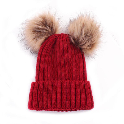 

Children Winter Hat For Girls Hat Knitted Beanies Cap Brand New Thick Baby Boy Cap Baby Girl Winter Warm Hat