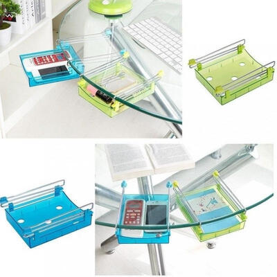 

New 4 Colors Slide Kitchen Fridge Freezer Space Saver Organizer Storage Rack Shelf Holder Drawer