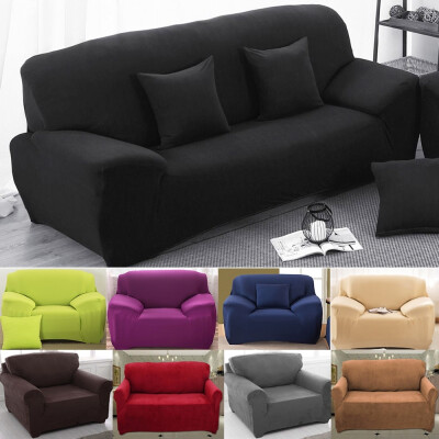 

1234 Seater Sofa Couch Slipcover Stretch Covers Elastic Fabric Settee Protector Fit