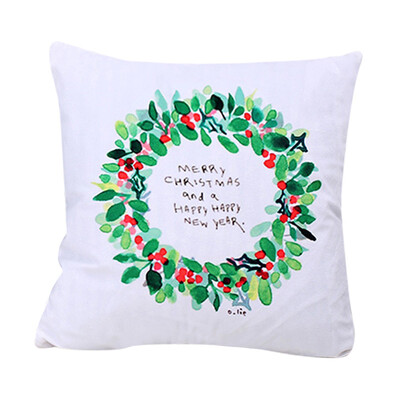 

Tailored Xmas Christmas Printing Dyeing Sofa Bed Home Decor Pillow Cover Cushion Cover
