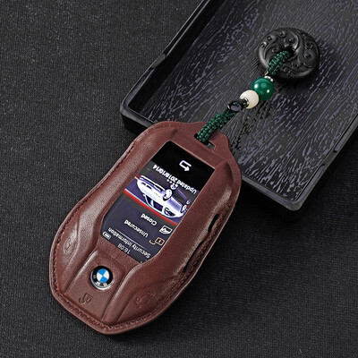 

Suitable for BMW 5 series 530i7 series 730740li new x3x4x5 gt630i high grade leather key case BMW car leather key case