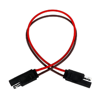 

2-pin Trailer Connector Plug Trailer Light Wiring Harness Flat Plug Extension Cable 182AWG Wire Connector