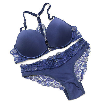 

Front Closure Y Shape Strap Lingerie Set Women Underwire Women Bra & Brief Sets Female Push Up Bras Sets 34 Cup Underwear Set
