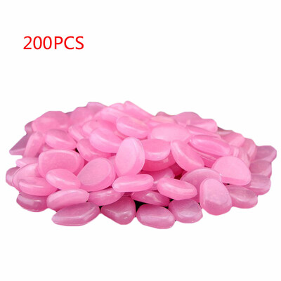 

Toponeto 200 Glow in Dark Pebbles Stone Home Garden Walkway Aquarium Fish Tank Valentine