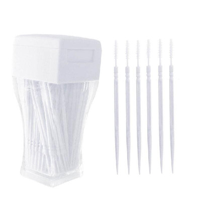

200 PCS Toothpick Brush Plastic Double-ended Toothpicks Teeth Cleaning Tool Oral Care Tooth Sticks