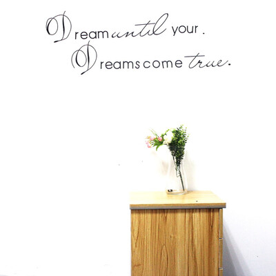 

Removable Dream With You Quote Wall Stickers Paper Vinyl Home Room Decor