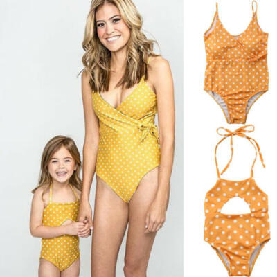 

Womens BABY Girl Family Matching Swimsuit Swimwear One-piece Bikini Bathing Suit