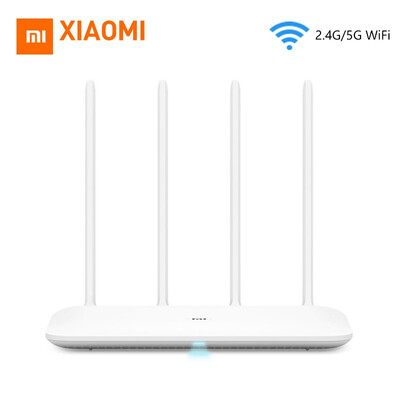 

Original Xiaomi Mi WiFi Router 4 WiFi Repeater 24G 5GHz 128MB DDR3-1200 Dual Band Dual Core 880MHz APP Control Wireless Router