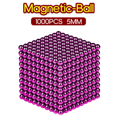 

1000PCS Magnetic-Ball 5mm Building Toy Simple Design Office Adults Stress Relief Toys